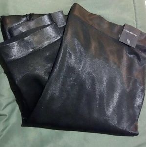 Black faux leather tight/leggings